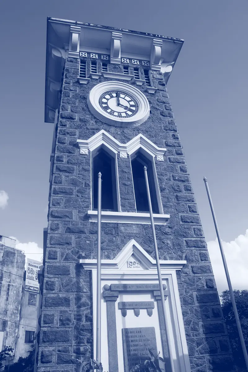 The clock tower in the centre of Kurunegala